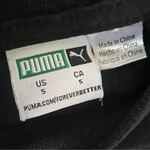 Puma T-Shirt Tops Bundle Lot Boys Kids 2 Long Sleeved and Short Sleeved 5 & 5/6 - Picture 3 of 4